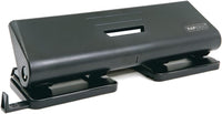 Perforateur - 4 trous - Métal - Noir - Capacité 16 feuilles - Rapesco