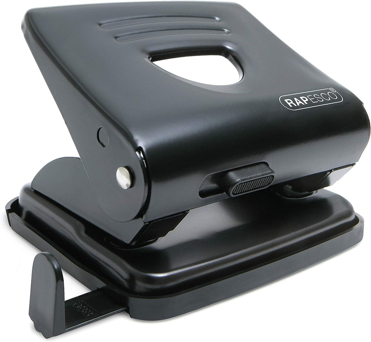 Perforateur - 2 trous - Métal - Noir - Capacité 25 feuilles - Rapesco