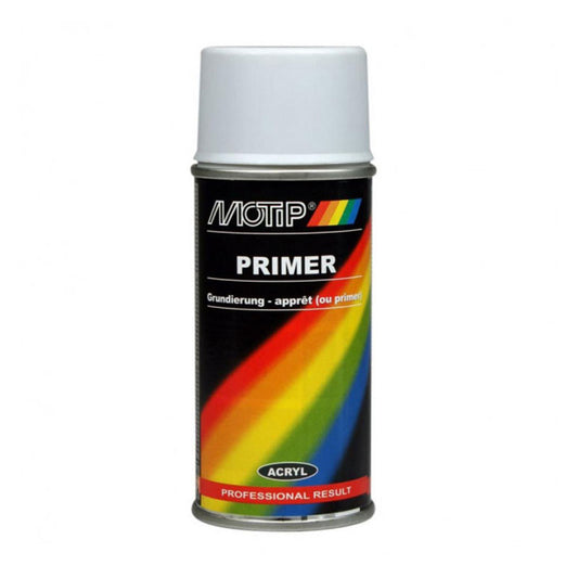 Bombe d'apprêt - Primaire - Gris - Carrosserie - Séchage rapide - MoTip - 150ml
