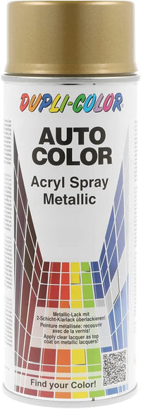 Bombe de peinture acrylique métallisée - Or - 40-0070 - Duplicolor - 400 ml