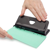 Perforateur - 6 trous - Pour agenda - Jusqu'à 10 feuilles - Noir - Métal - Rapesco