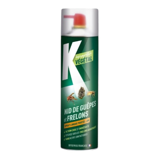 Produit anti-nids de guêpes frelons - Aérosol - Origine végétale - Répulsif