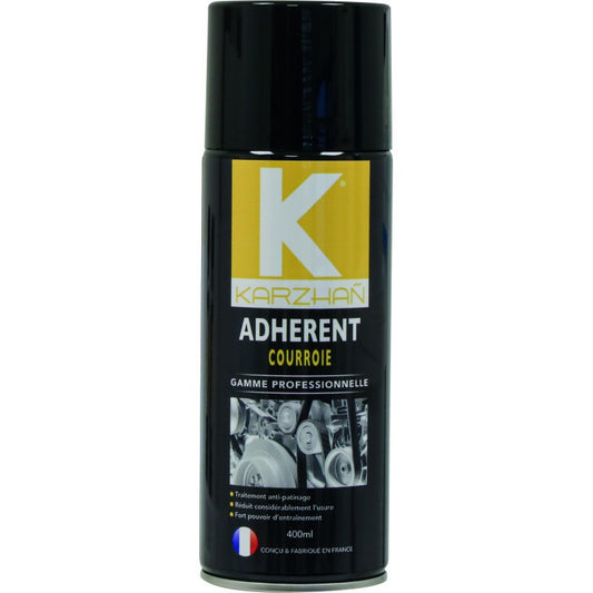 Produit adhérent pour courroies - Anti-patinage - Réduit l'usure - Karzhan - 400ml