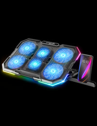 Refroidisseur - Pour ordinateur portable - Compatible de 10 à 17 pouces - Rétroéclairé - Spirit of Gamer - AIRBLADE 700