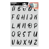 Pochoir - Alphabet 3 - Tout support - 20x30 cm - Aladine