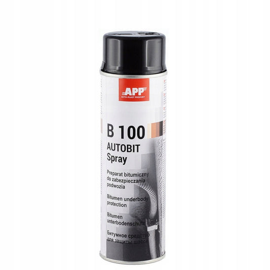 Protection bitumeuse pour bas de caisse - Antirouille - Anti gravillon - Noir - APP B100 AUTOBIT - 500ml