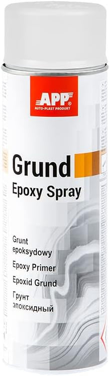 Apprêt - Epoxy - Antirouille - Alu, métal et acier - Gris clair - APP Grund Spray - 500ml
