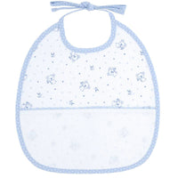 Petit bavoir - Bébé - 3 mois - A broder - Bleu/motif koala - Cadeau naissance