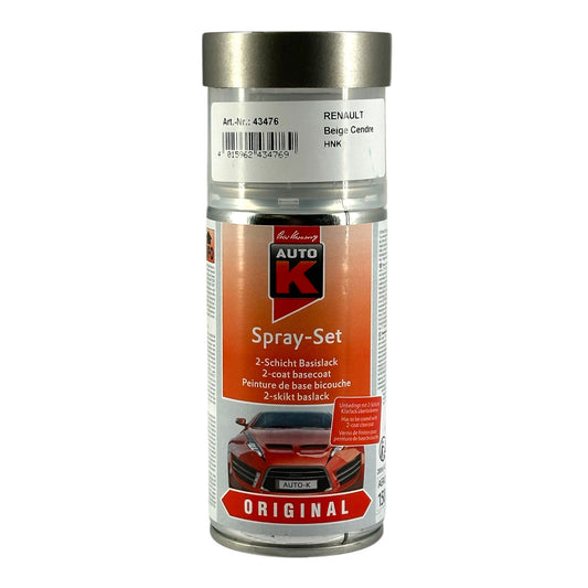 Bombe de peinture carrosserie - Renault - HNK - Beige cendre - 150 ml - Auto K