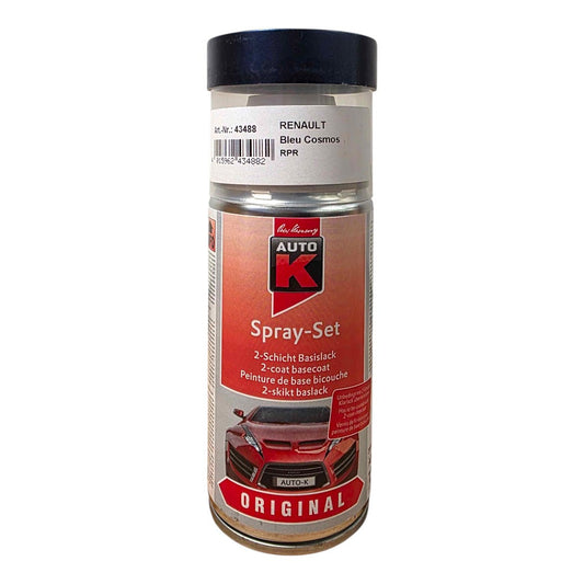 Bombe de peinture pour carrosserie - Renault - RPR Bleu cosmos - 150 ml - Auto K