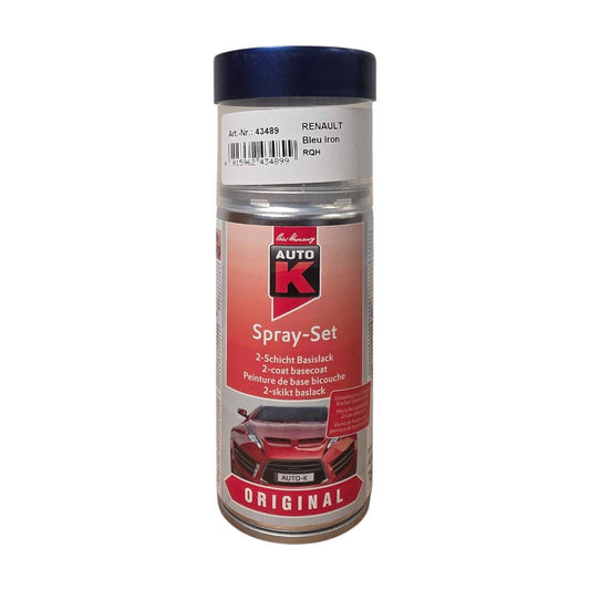 Bombe de peinture pour carrosserie - Renault - RQH Bleu iron - 150 ml - Auto K