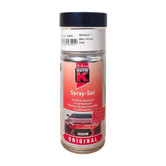 Bombe de peinture pour carrosserie - Renault - RQQ Bleu océan - 150 ml - Auto K
