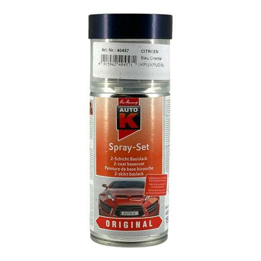 Bombe de peinture carrosserie - Citroën - Bleu oriental - KPU/KPUD/5U - 150 ml - Auto K
