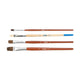 Pinceaux - Plat - Aquarelle, acrylique, vernis - Scolaire - N°4,10,16,8 - 4 tailles