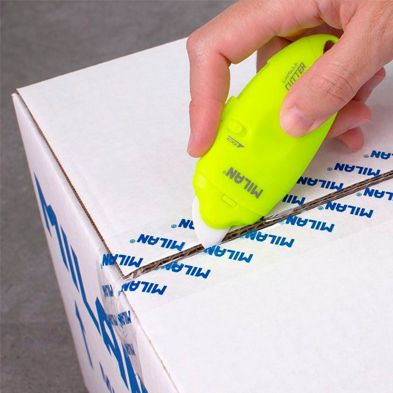 Petit cutter - Ergonomique - Lame céramique - Loisirs créatifs - Bureau - Jaune