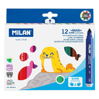 Pochette de 12 feutres super-lavables taille maxi Milan