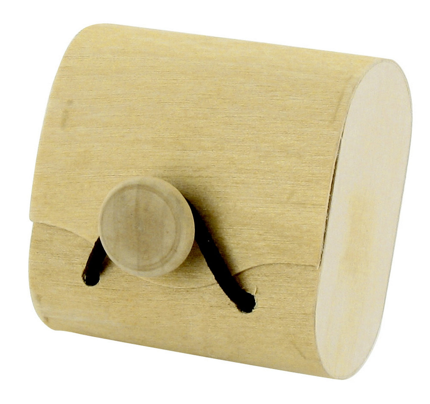 Petite boîte - Avec fermeture par bouton - Bois naturel - A personnaliser