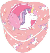 Petite boîte - Pour dent de lait - Rangement - Licorne - Rose - Forme coeur