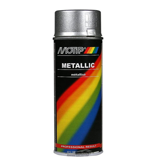 Bombe de peinture  - argent métallisé - Motip