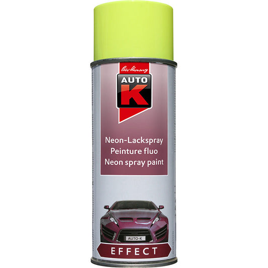 Bombe de peinture - Carrosserie - Jaune fluo - 400ml - Auto-K