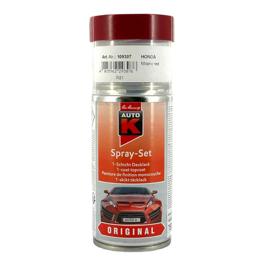Bombe de peinture pour carrosserie - Honda - R81 Milano Red - 150ml - Auto K