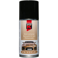 Bombe de peinture pour carrosserie - Multi-marques - Noir brillant - 150ml - Auto K