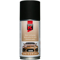 Bombe de peinture pour carrosserie - Multi-marques - Noir mat - 150ml - Auto K