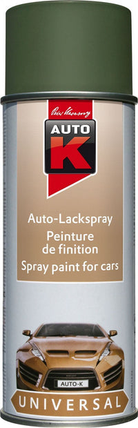 Bombe de peinture - Vert militaire - Carrosserie - Auto - Moto - Auto K