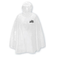 Poncho - Cape de pluie - Plastique - Transparent - Avec drapeau breton - Taille unique