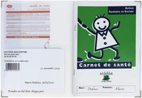 Protège carnet de santé - Bébé - Enfant - Animaux mignons - 22 x 16 cm