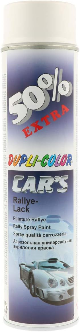 Bombe de peinture - Blanc - Mat - Carrosserie - Auto/Moto - Dupli-color - Cars - 600ml