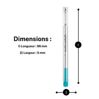 Recharge - Cartouche - Stylo à bille - GOLIATH - Caran d'Ache - Turquoise - Pointe M