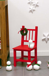 Petite chaise en bois - A personnaliser - Bois naturel - Pour enfant - CTOP