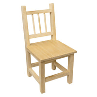 Petite chaise en bois - A personnaliser - Bois naturel - Pour enfant - CTOP