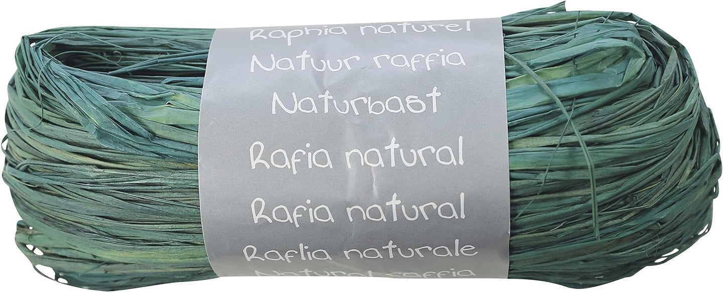 Raphia - Turquoise - Emballage cadeau - Loisirs créatifs - DIY - 1m50 - Clairefontaine
