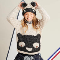 Pelote de laine - Noir - Polyester, laine, acrylique - Bergère de France - Cocooning