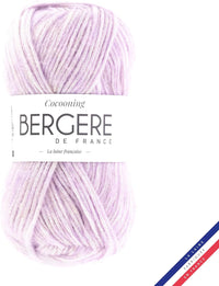 Pelote de laine - Parme - Polyester, laine, acrylique - Bergère de France - Cocooning