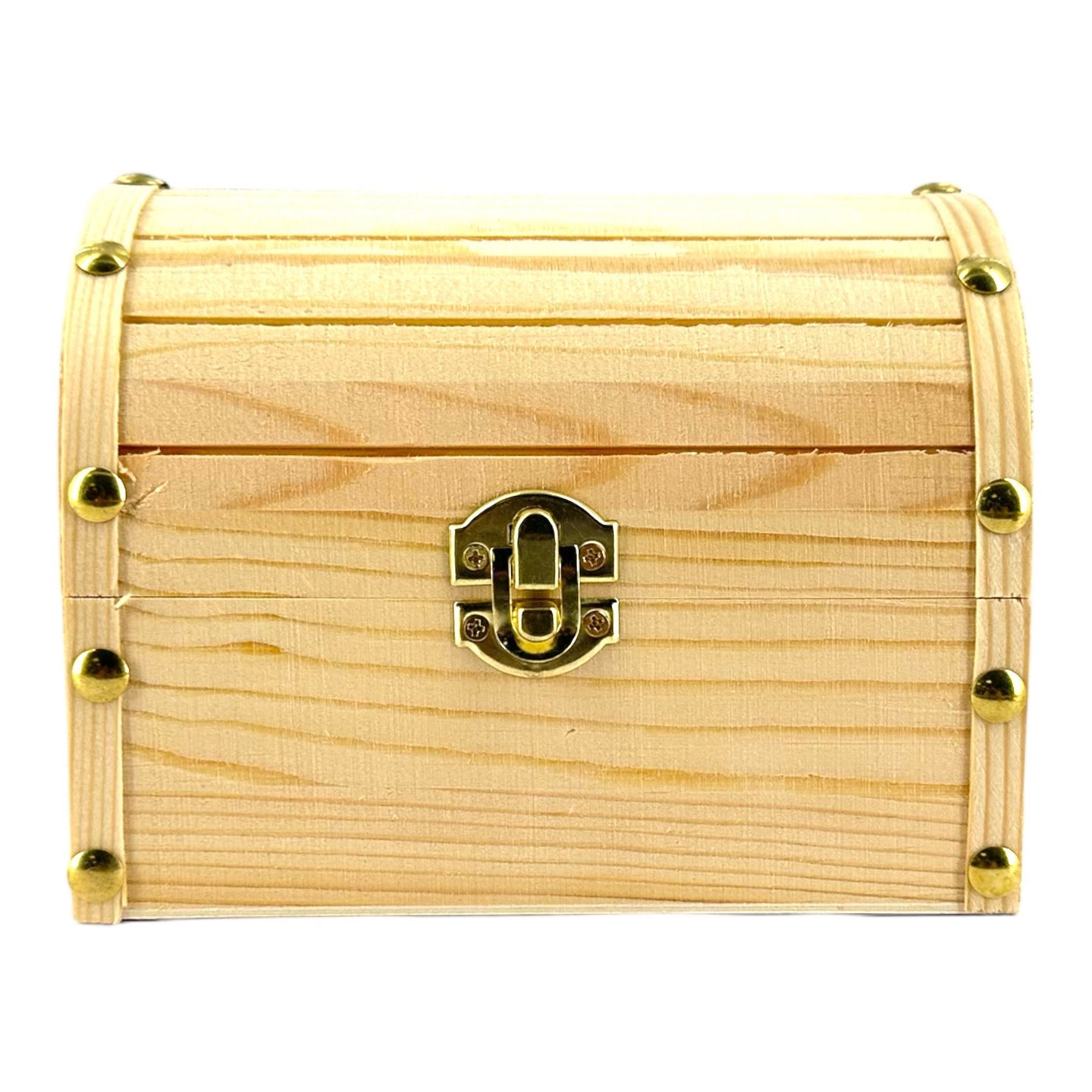 Petit coffre de pirate - Bois - A décorer - 16x11x12,5cm - Loisirs créatifs