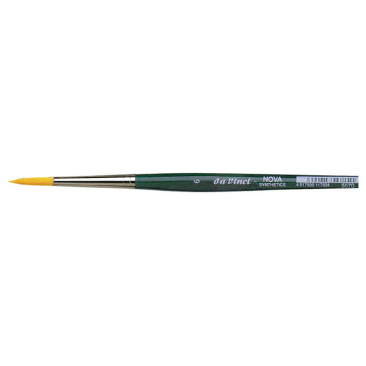 Pinceau rond pour aquarelle - Fibres synthétiques - Da Vinci - Cosmotop Nova - 6 - série 5570