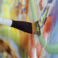 Pinceaux - Acrylique - Aquarelle - Huile - Pochette de 10 tailles - Fibres synthétiques