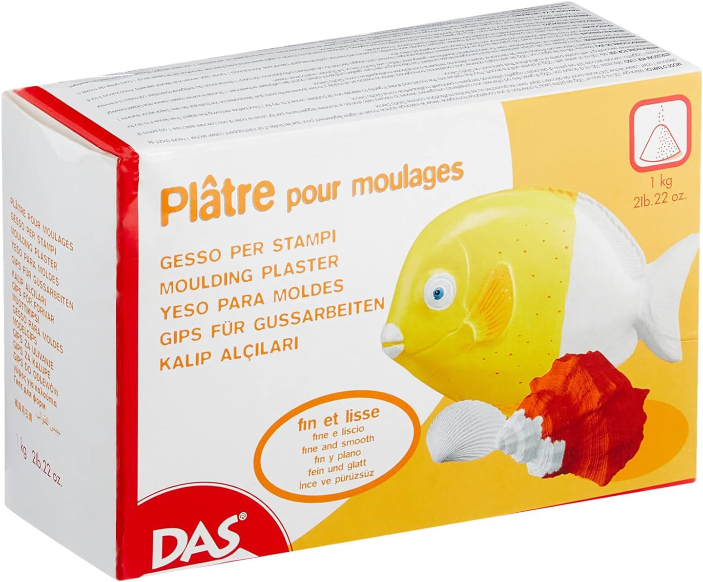 Plâtre en poudre - Moulage - Blanc - A mélanger - Sachet de 1kg - DAS