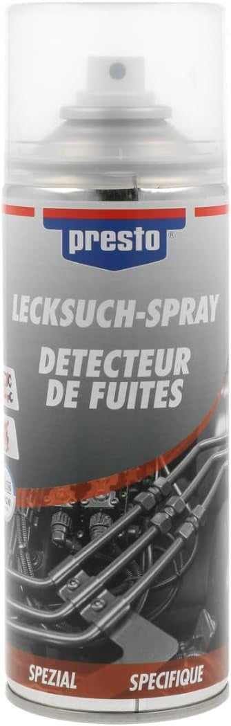 Produit pour détecter les fuites des conduites de gaz - Presto - 400ml