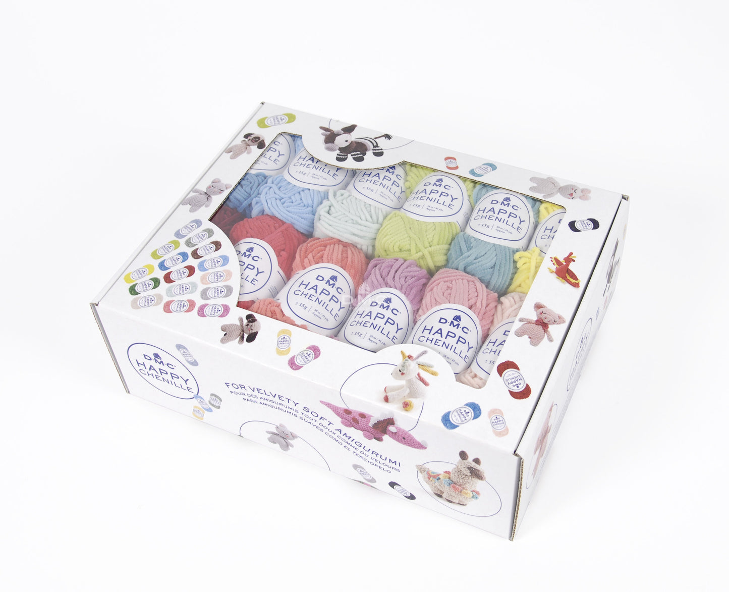 Pelotes - Tricot - Crochet - Coffret de 25 mini pelotes - Pour amigurumis - DMC