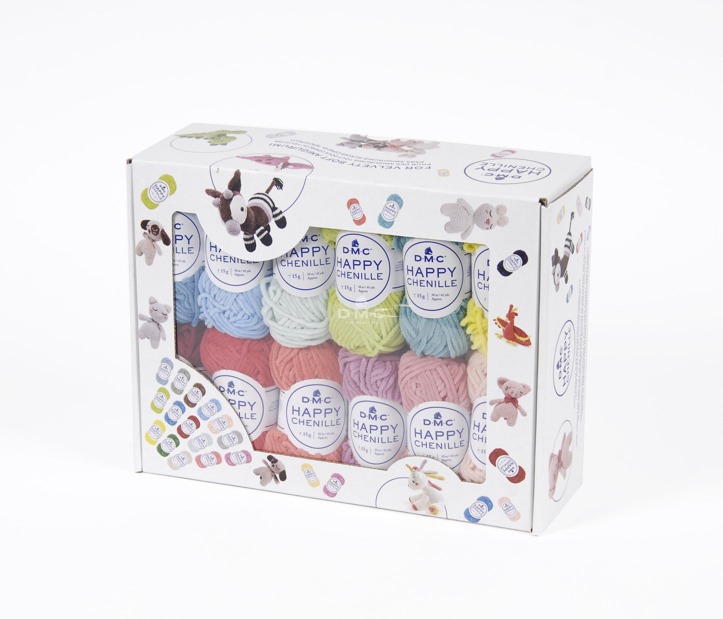 Pelotes - Tricot - Crochet - Coffret de 25 mini pelotes - Pour amigurumis - DMC