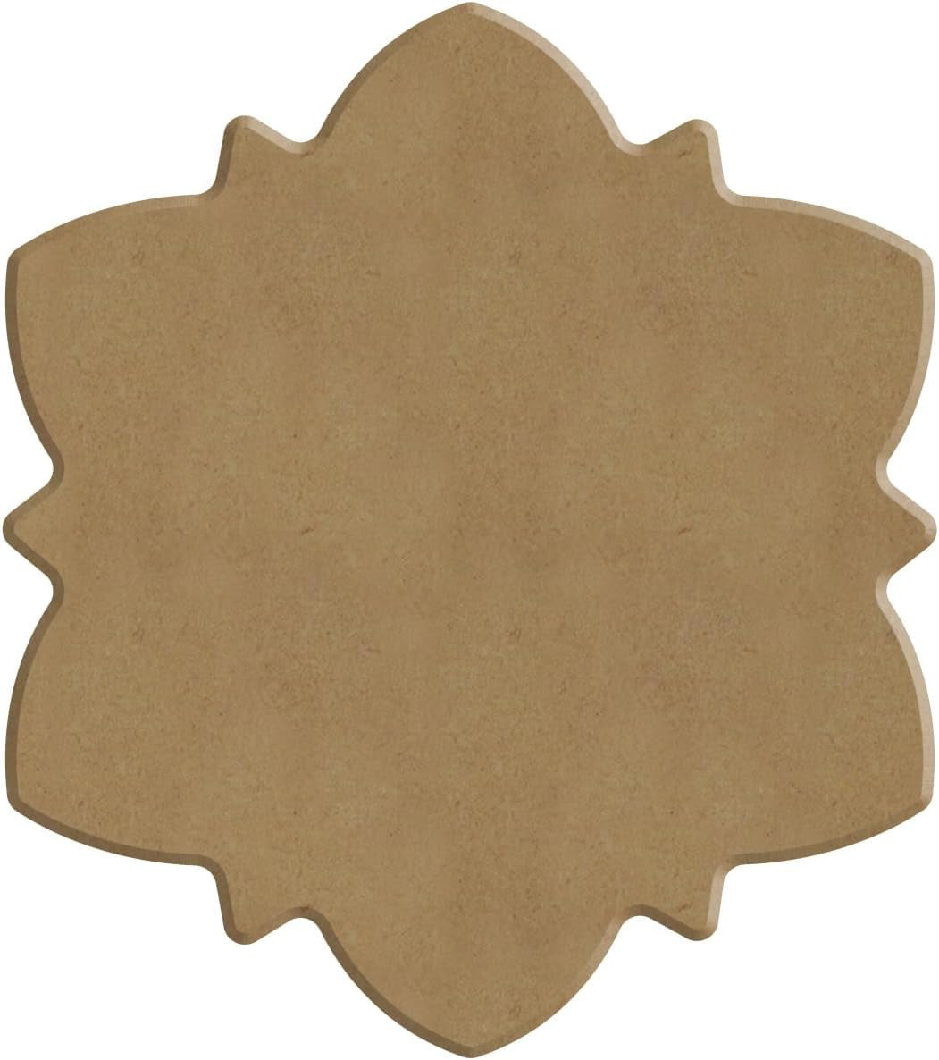 Pochoir - Pour dot painting - Mandala - 10cm - Forme en bois + support - Aladine