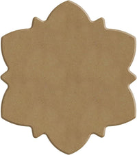 Pochoir - Pour dot painting - Mandala - 10cm - Forme en bois + support - Aladine