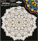 Pochoir - Pour dot painting - Mandala - 20cm - Forme en bois + support - Aladine