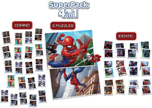 Puzzle - Spiderman - Enfant - 4 puzzles en 1 - Dès 3 ans - Educa