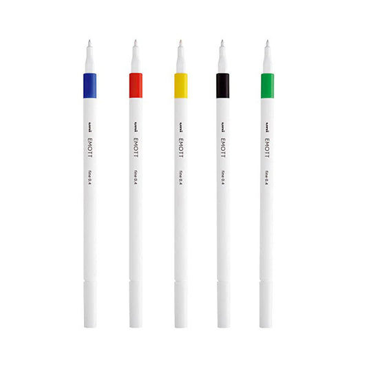 Pochette de 5 feutres Emott couleurs vives - Uni-ball