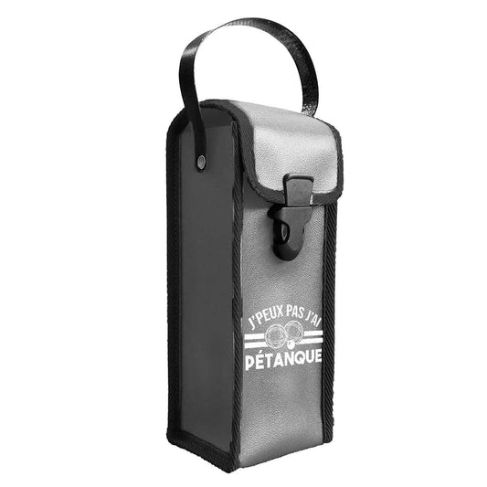 Pochette pour triplette de pétanque - J'peux pas j'ai pétanque - Idée cadeau - Fête des pères